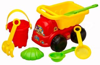 Sand Truck Bucket Spade Beach Seaside Water Toys 7 PC Set Seaside Pit Play Kids
