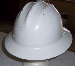 Vintage E D Bullard Helmet Hard Boiled Aluminum Hard Hat