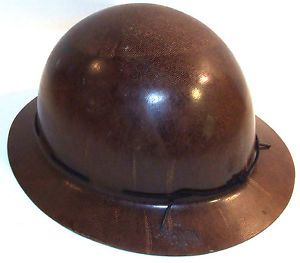 Vtg Logging Helmet Fiberglass Liner Hard Hat Logger Cap Mine Coal Mining Helmet