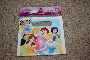Disney Princess 8 Treat Bags Loot Bag Princesses Snow White Jasmine Belle New