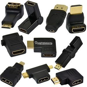 W3LE HDMI Femal HDMI Micro DVI D Male to Female Adapter Connector Converter