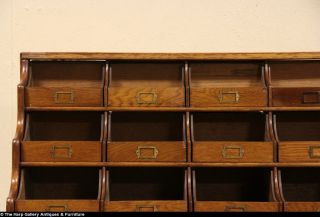 Oak 1910 Antique 35 Drawer Countertop Display Cabinet