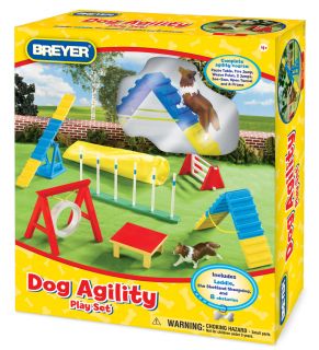 Breyer Dog Agility Play Set Childrens Kids Puppy Toy Gift Model Figurine B1509