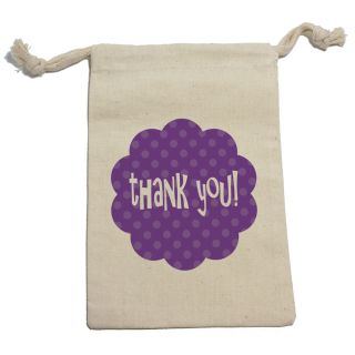 Thank You Purple Flower Polka Dots Baby Birthday Bridal Shower Gift Favor Bags