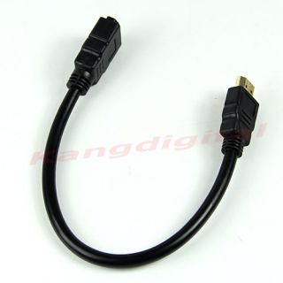 2pcs HDMI Male to HDMI Female Converter Adapter Connector Extension Cable Cord