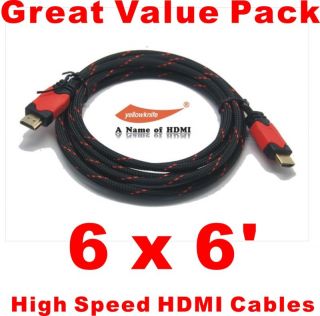 10ft Gold Mini HDMI to HDMI Cable 1080p PS3 Blu Ray DVD Xbox 10 ft 3M Meters