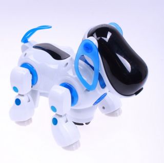 Robotic Playful Pet Electronic Dog Toy Music Lights Walking Puppy Kids Children
