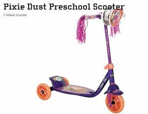 Huffy Disney Tinkerbell Pixie Dust Preschool 3 Wheel Scooter Bag Kids New