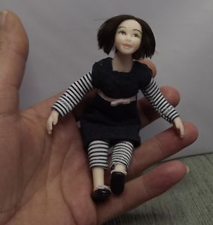 Miniature Handmade 5" Mum Mom Mother Lady OOAK Dollshouse Doll Art 1 12 Scale