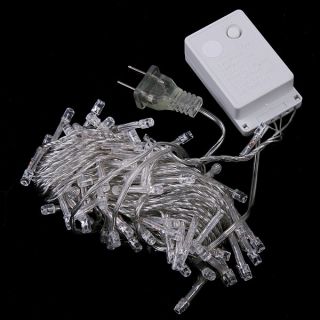 110V 100 LED 10M String Decoration Light for Christmas Party Wedding White