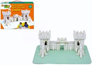 Creative Kids Build Your Own Bricks and Mortar Castle House Girls Boys Toys Gift