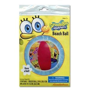 Lot 10 Spongebob Squarepants Kids Inflatable Pool Beach Balls Toy Party Favors