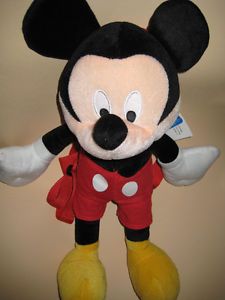 Disney Mickey Mouse 18" Plush Doll Toys Backpack Bags Kids Boys Girls Gifts