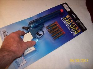 Toy Plastic Dart Gun Western Suction Cup Safety Orange Tip for Kids Age 5 4500