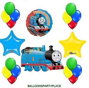 Thomas The Train Balloons Favors Mylar Bouquet Birthday Party Supplies Latex