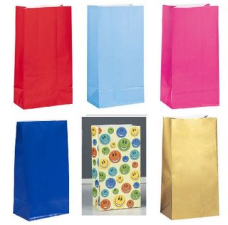 Paper Party Favor Bags Many Colors Birthday Baby Shower Supply Popcorn Treats