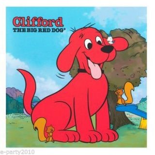 20 Clifford The Big Red Dog Large Napkins Birthday Party Supplies