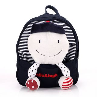Lovely Cartoon Backpack for Kindergarten Kids Removeable Toys Attached Cute Bag