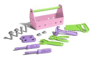 New Kids Toy Tool Set Handy Pink Box Hammer Screwdriver Childrens Kit Take Along