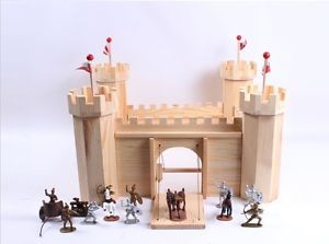Wood Wooden Castle Model Kit for Kids Large Wooden Toy