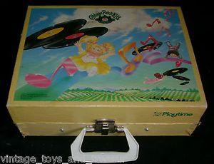 Original Vintage Cabbage Patch Doll Kids Playtime Real Record Player 33 45