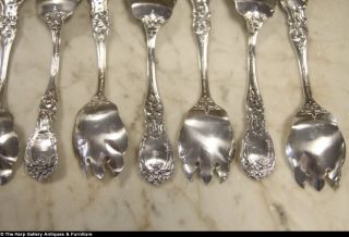 Francis I Reed Barton Sterling Silver 12 Ice Cream Dessert Spoons