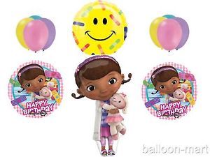 Doc McStuffins Balloons Set Birthday Party Supplies Bandaid Happy Face Get Well