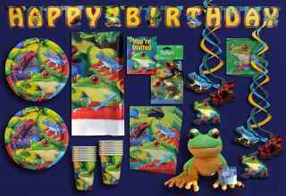Tree Dart Frog Webkinz Rainforest Jungle Tropical Birthday Party Set Supplies