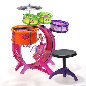 8pcs Drum Set Kit Girls Boys Kids Children Musical Band Instrument Toy Playset