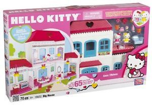 New Kids Fun Cute Megabloks Hello Kitty House Play Toys Mega Bloks Blocks