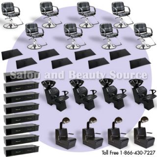 New Salon Spa Beauty Styling Chairs Package Equipment