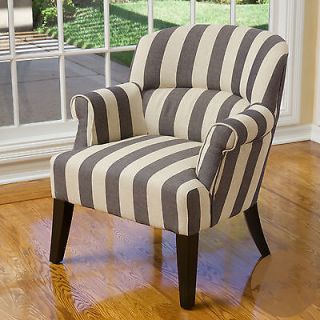 Christopher Knight Home Amelie Blue Stripe Fabric Club Chair