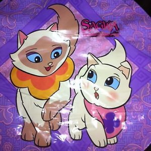 Sagwa Chinese Siamese Cat Birthday Party Supplies Mylar Foil Balloon 10ct