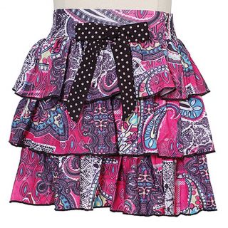 Lipstik Toddler Girls Pink Multi Tier Ruffle Skirt 3T