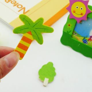 12pcs Mixed Wood Cartoon Fridge Magnets Kids Education Toy Home Ornaments A3