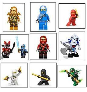 9 Ninjago Stickers Loot Goody Favor Treat Gift Bags Party Supplies Decorations