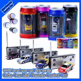 1x Coke Can Mini Speed RC Radio Remote Control Car Racing Car Micro Toy Gift New