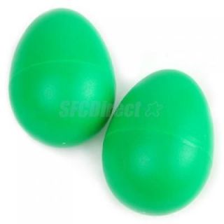 Pair Green Egg Maraca Shaker Percussion Instrument Kids Music Learning Toys New