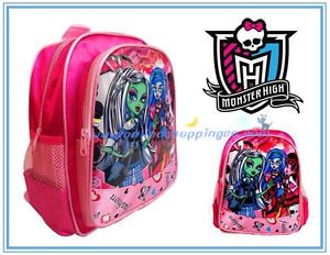 Monster High Plush Preschool School Backpack Shoulder Boys Kids Toy Bag