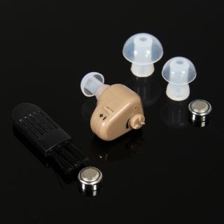 2X in The Ear Mini Hearing Aid Aids Sound Amplifier Adjustable Tone Enhancer