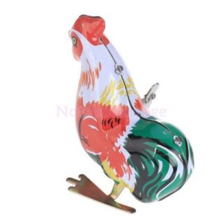 Wind Up Animal Pecking Chick Chicken Tin Toy with Key Kid Child Collectible Gift