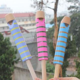 5X 1pcs Wooden Slide Whistle Musical Instrument Toy for Kids