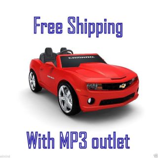 12V Chevrolet Camaro Ride on Red Kids Battery Powered 2 Seater Sports Car Seat
