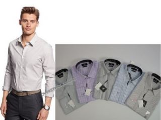 New Men's Calvin Klein Slim Fit Non Iron 100 Cotton Dress Shirt Variety $79 50