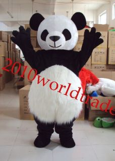 Hot New Wedding Panda Bear Mascot Costume Fancy Dress Adult Size for Kids