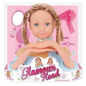 Kids Childrens Girls Manakin Glamour Dolls Play Toy Head Hair Dryer Comb Mirror