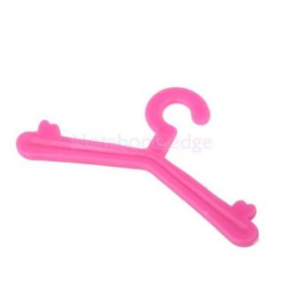 5X Lot of 12 Pink Princess Clothes Cloth Dress Hanger Organizing for Barbie Doll