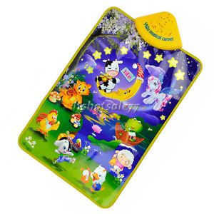 ITS7 Cute Farm Music Touch Play Mat Animal Singing Baby Gym Carpet Mat Kids Toy