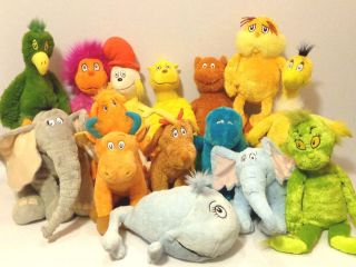 Dr Seuss Kohls Cares for Kids Huge Lot Plush Stuffed Animal Excellent