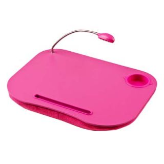 Premier Housewares Laptop Lap Desk with LED Light in Pink White Black Blue